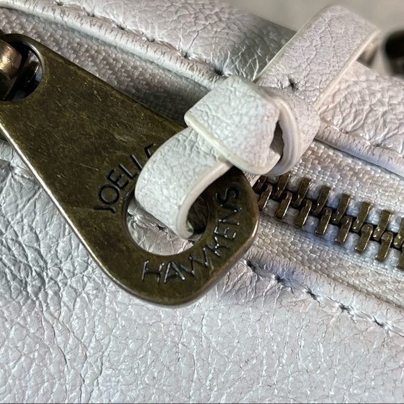 Joelle Hawkens Hunt Top Handle off-withe leather Bag - Picture 8 of 15